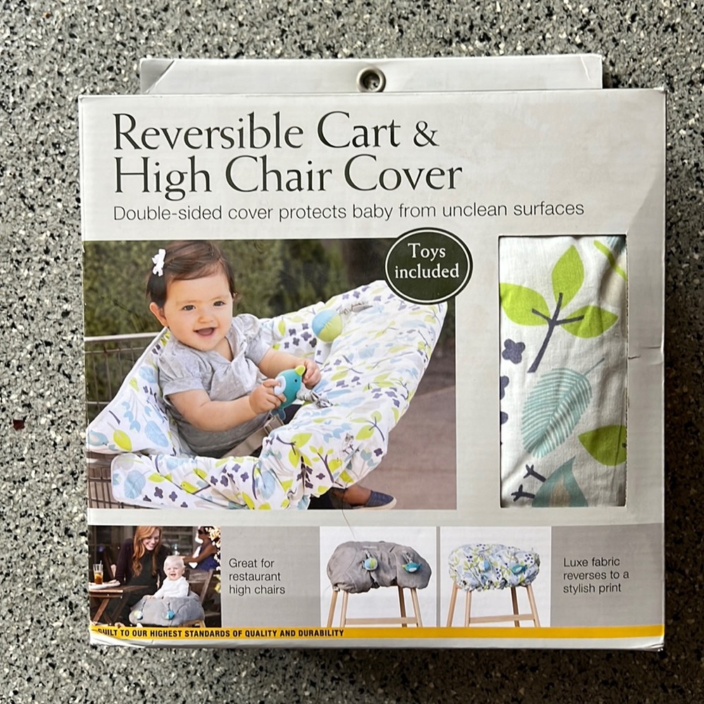 High chair cover and car cover by Eddie Bauer